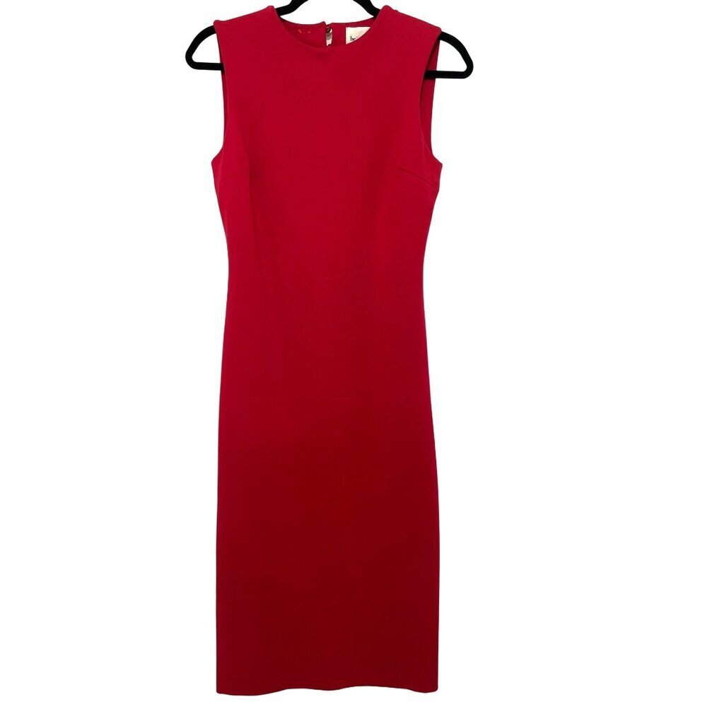 Be Blumarine Red Sleeveless Sheath Dress Open Back Size Small NWT
